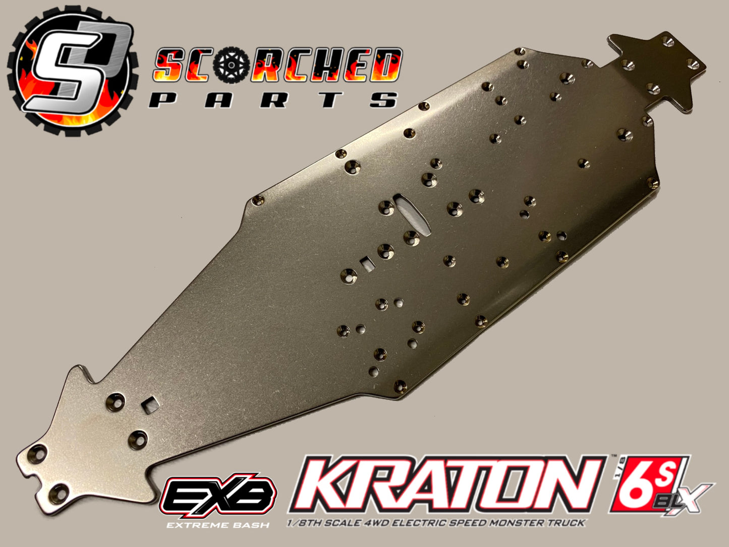 Titanium Chassis for Arrma 6s Kraton V1-V6 & EXB