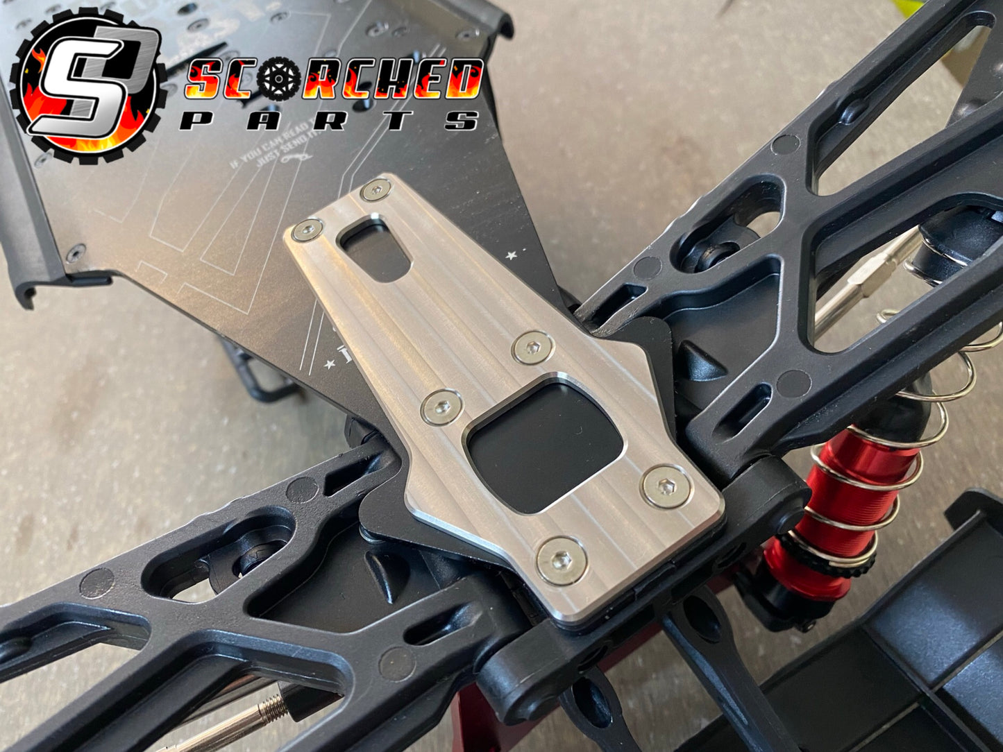 Titanium Rear Skid plate for Arrma 6s Kraton/Outcast/Typhon