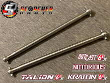 Load image into Gallery viewer, Titanium Rear Axle Shaft Pair - for Arrma 6s Kraton/Outcast/Talion/Fireteam/Big Rock 1/7