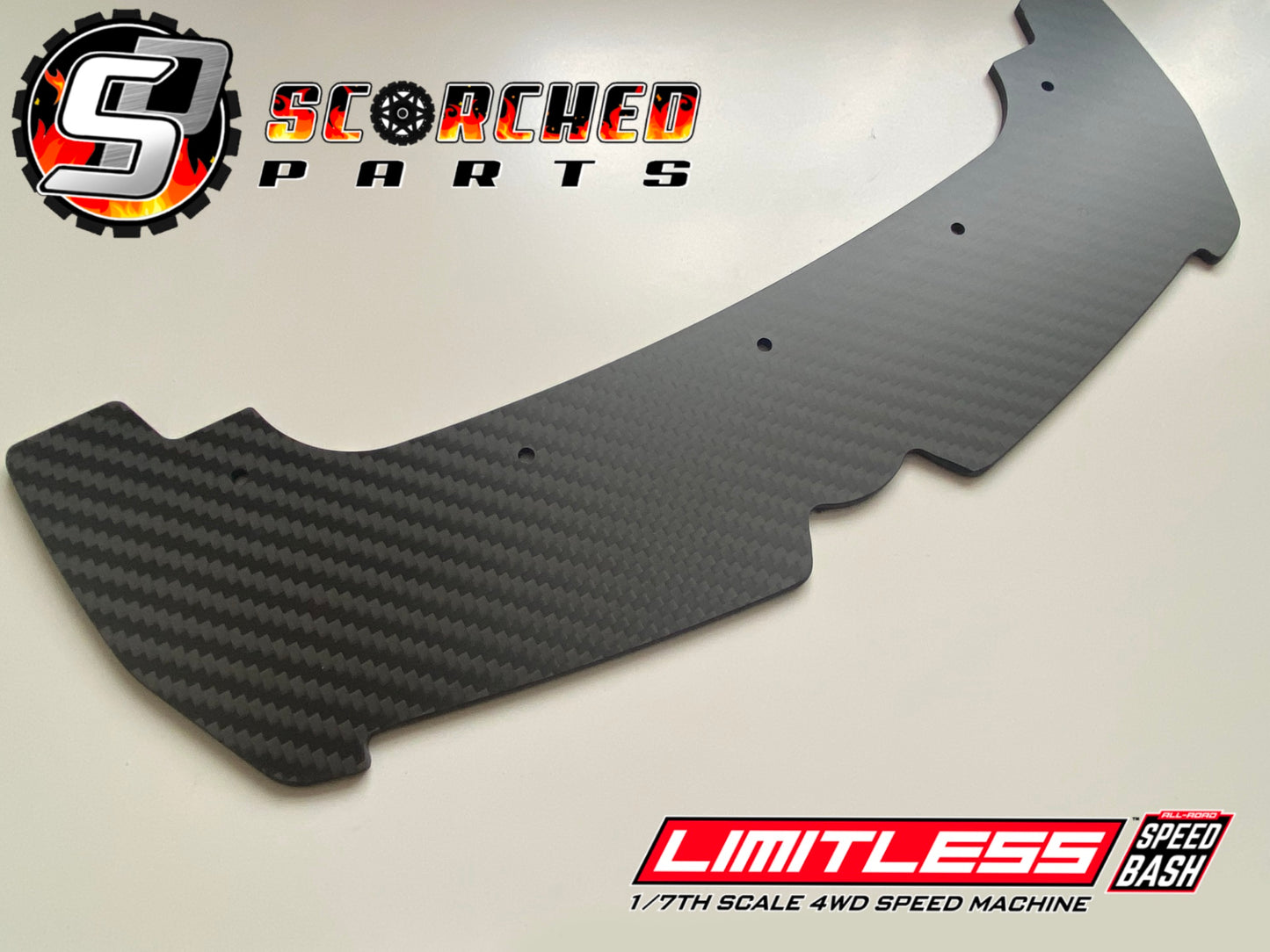 Carbon Fibre Front Splitter - for Arrma Limitless