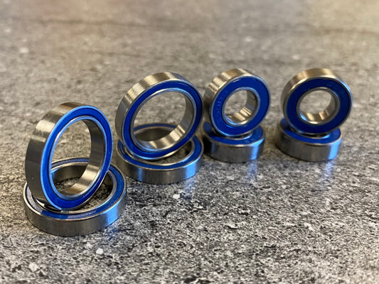 Wheel Bearing Set, Ceramic Hybrid Abec 7 for Arrma 6s and 1/7th scale trucks.