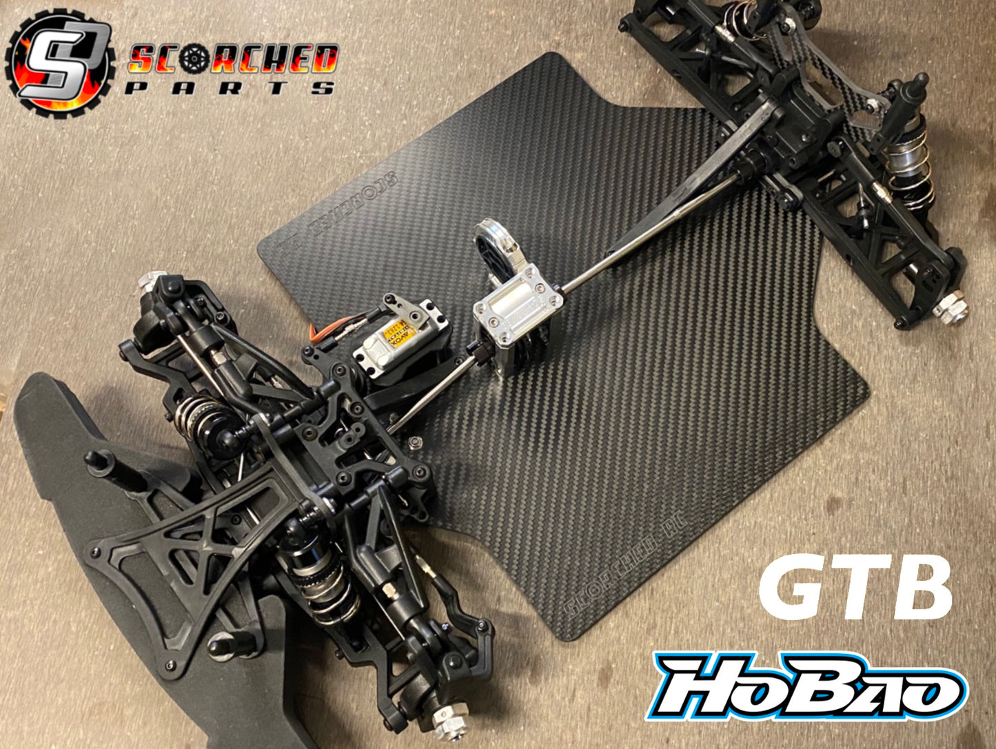Carbon Fibre Hybrid Chassis - for Hobao GTB SSTE GT Width