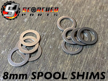 Load image into Gallery viewer, Spool / Spur Shim spacer kit - For 8mm spools. 0.5 and 0.2 thickness