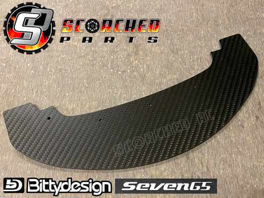 Carbon Fibre Front Splitter - for Arrma 1/7th -  BittyDesign Seven65 / AR8-GT3