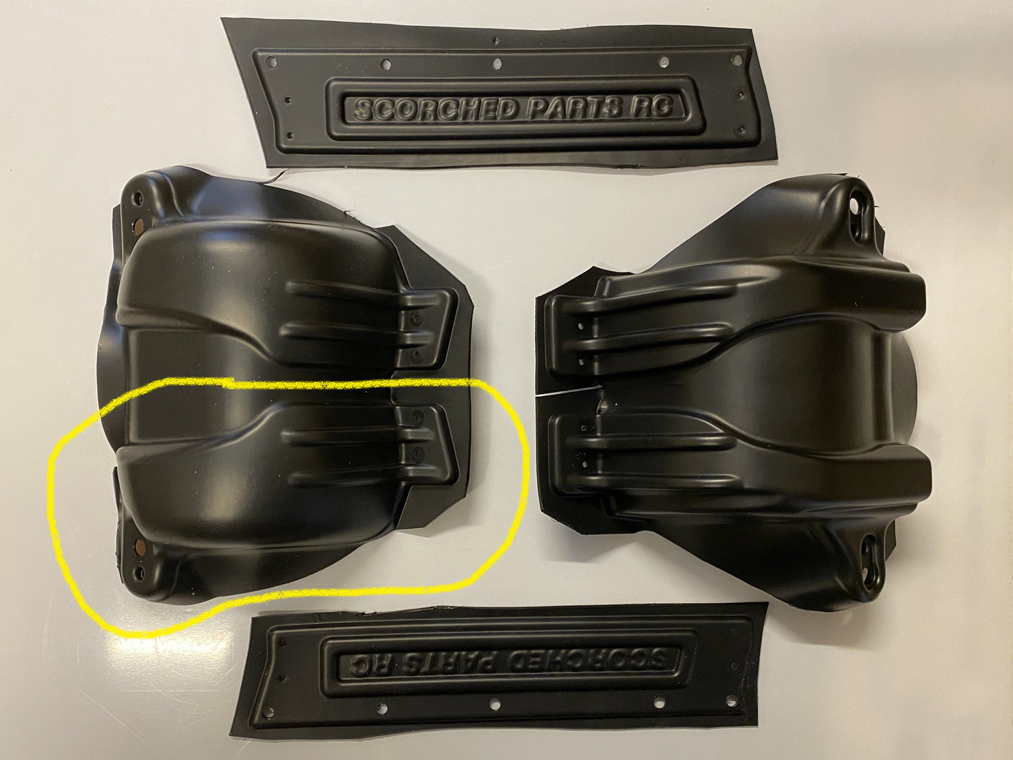 Inner Fenders REPLACEMENT PARTS for Arrma Infraction (V1 & V2)