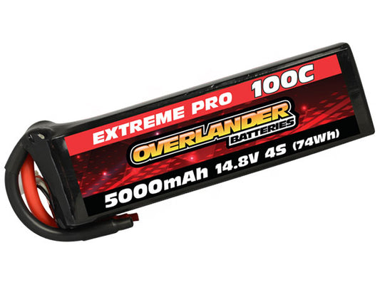 Overlander 5000MAH 14.8V 4S 100C EXTREME PRO LIPO BATTERY EC5 Connector