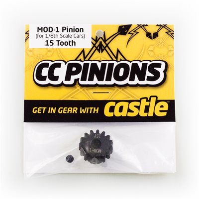 CASTLE PINION / SPUR GEARS MOD1 5mm BORE - 11 - 23T