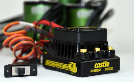 Castle Sidewinder 4, 2-3S, WP ESC with 1406-5700Kv Motor - 3.2mm Motor Shaft 010-0164-02