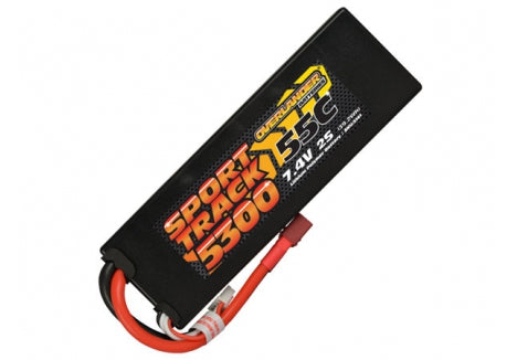 Overlander 5300mAh 2S 7.4v 55C LiPo Battery in Hard Case