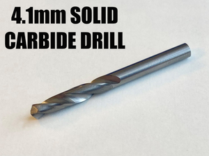 Solid carbide 4.1mm drill (For Titanium and Carbon Fibre)