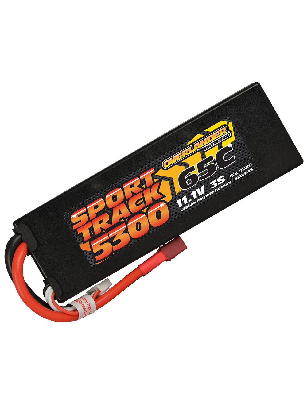 Overlander 5300MAH 11.1V 3S 65C HARD CASE LIPO BATTERY (EC5 connector)