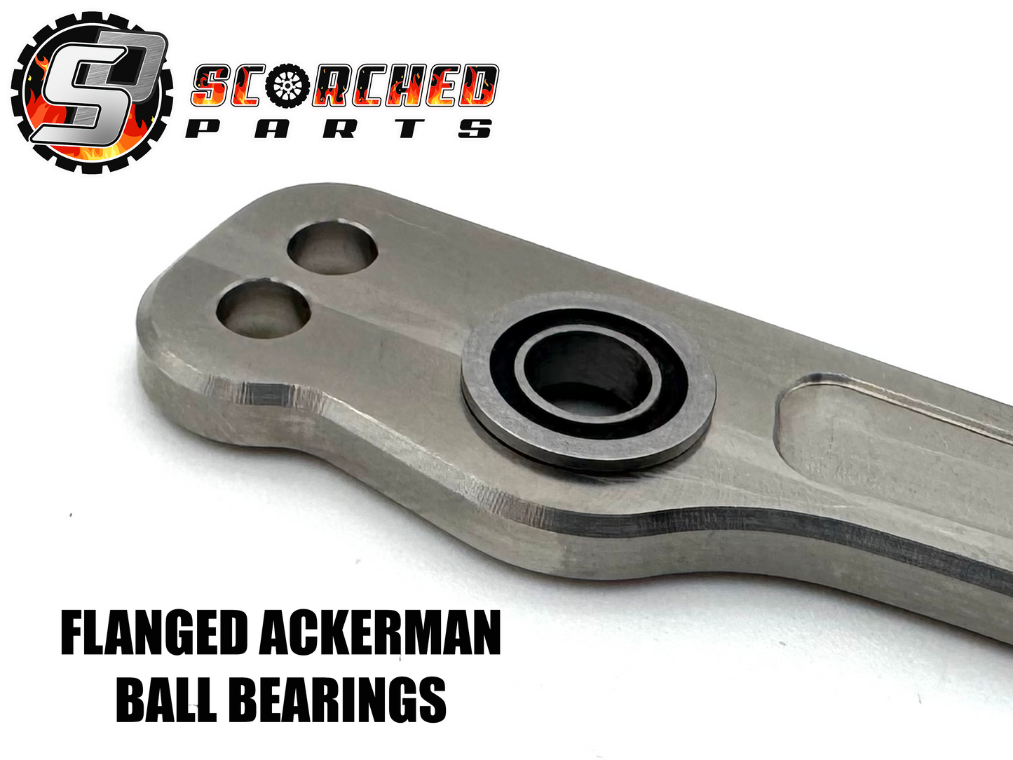 Flanged Ball Bearing Upgrade for Arrma Ackerman Plate
