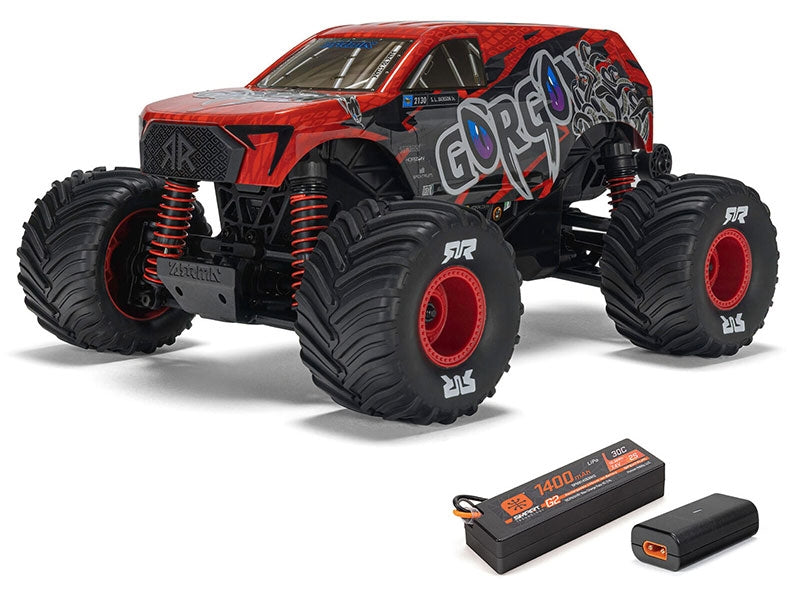 Arrma 1/16 GORGON GROM 4X4 RTR Monster Truck (Battery and Charger Inc) Red ARA2130T2