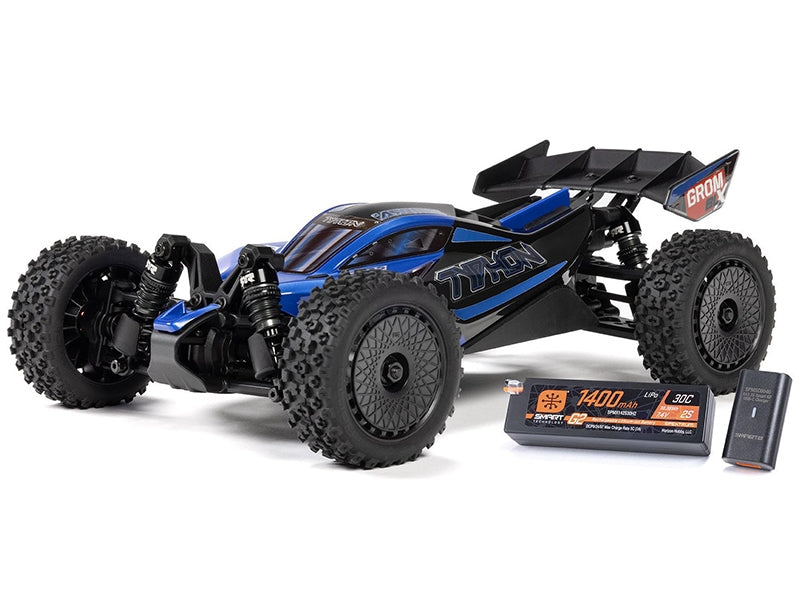 Arrma 1/14 TYPHON GROM 223S BLX 4X4 with Batt/Charger Blue ARA2306ST2