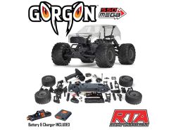 Arrma 1/10 GORGON 2WD RTA Kit Brushed Monster Truck - Clear ARA3230SKT2