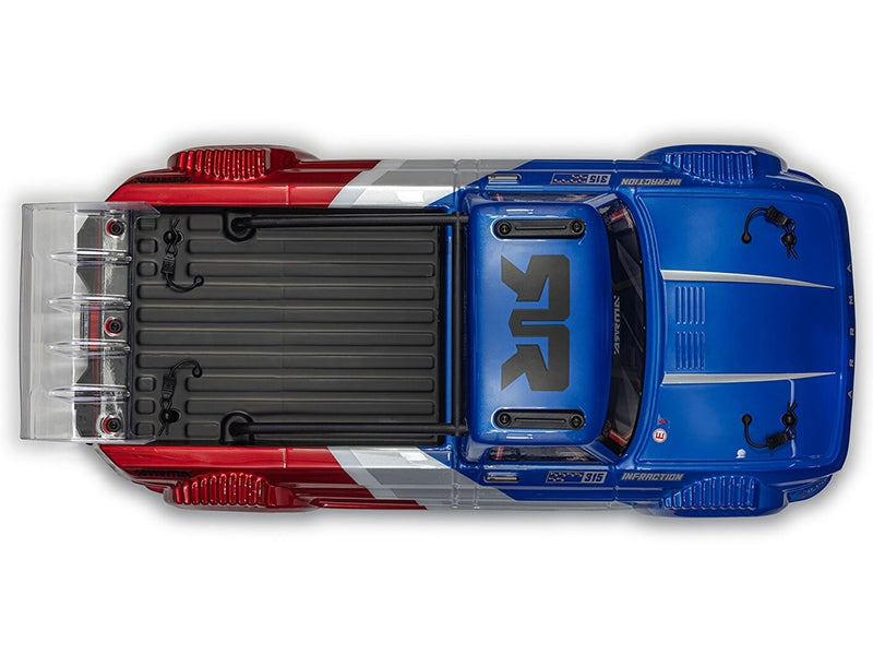 Arrma 1/8 INFRACTION 223S DSC 4X4 RTR Street Bash, Blue/Red ARA4315V4T1