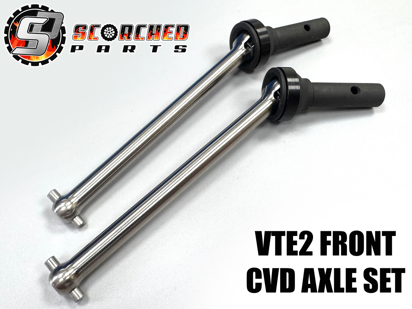 Front Titanium CVD Axle set -  for Hobao VTE2