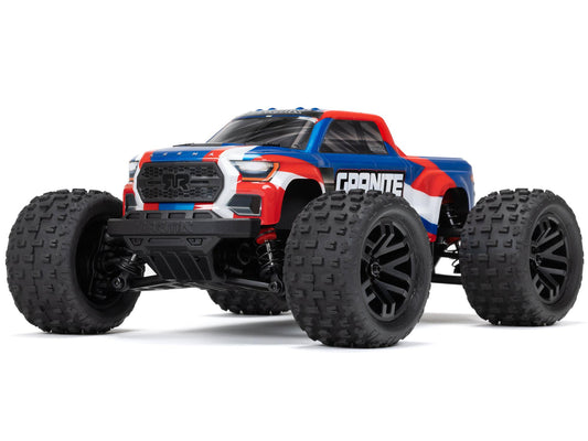 Arrma 1/18 GRANITE GROM MEGA 380 Brushed 4X4 Monster Truck RTR (Blue/Red) C-ARA2102T1