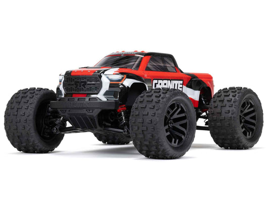 Arrma 1/18 GRANITE GROM MEGA 380 Brushed 4X4 Monster Truck RTR (Red) C-ARA2102T2