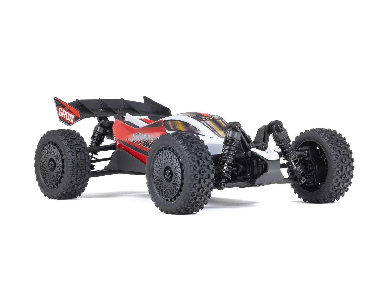 Arrma 1/18 Typhon GROM 4wd Smart RTR w/Lipo Batt/USB Chg Red/White C-ARA2106T2