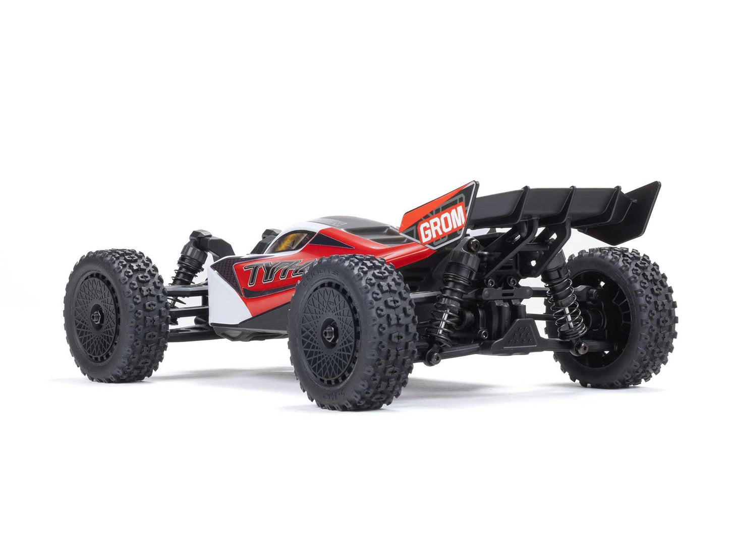 Arrma 1/18 Typhon GROM 4wd Smart RTR w/Lipo Batt/USB Chg Red/White C-ARA2106T2