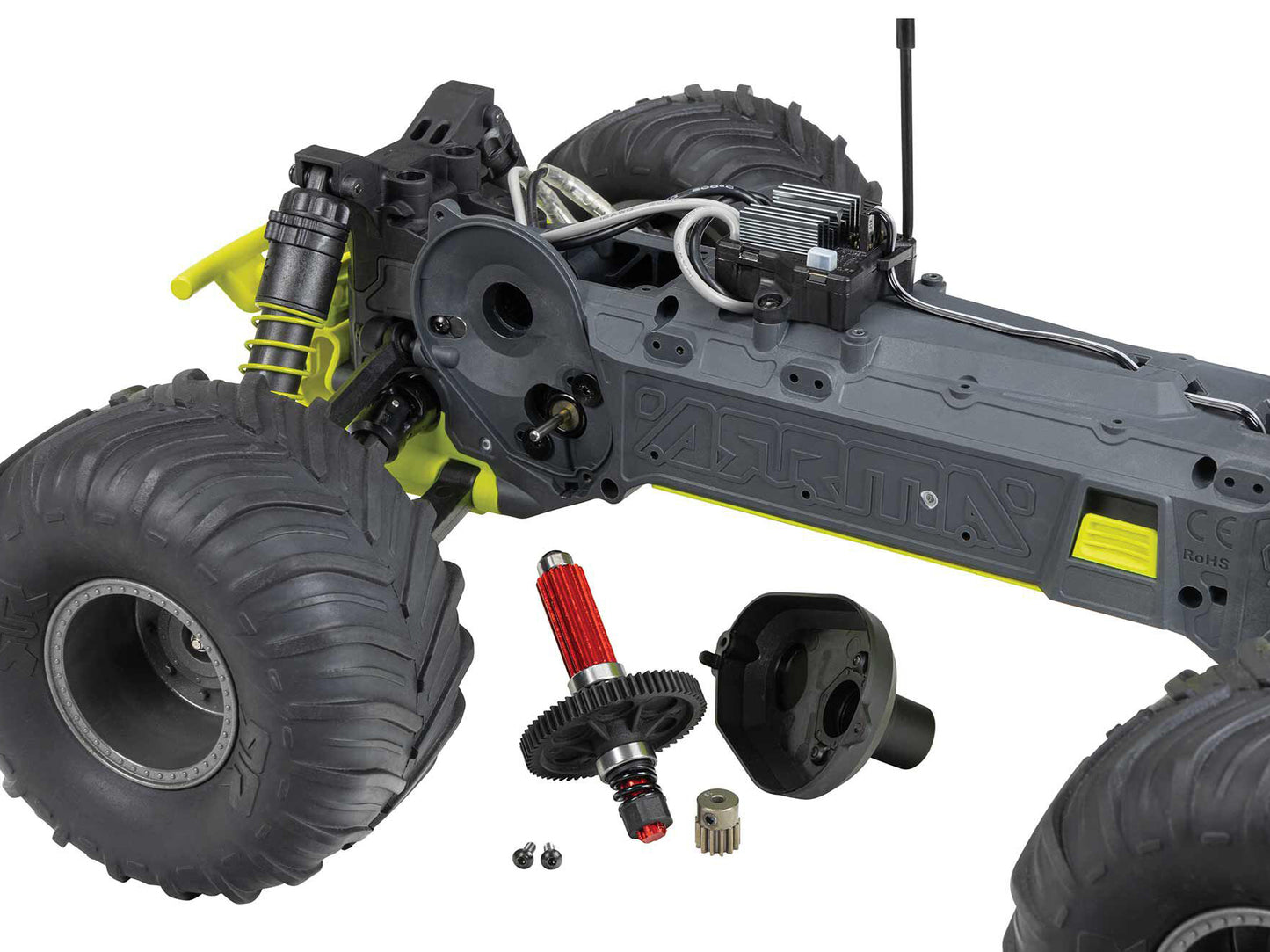 Arrma Gorgon 2wd MT 1/10 RTR w/8.4v Batt/USB Charger Yellow C-ARA3230ST1