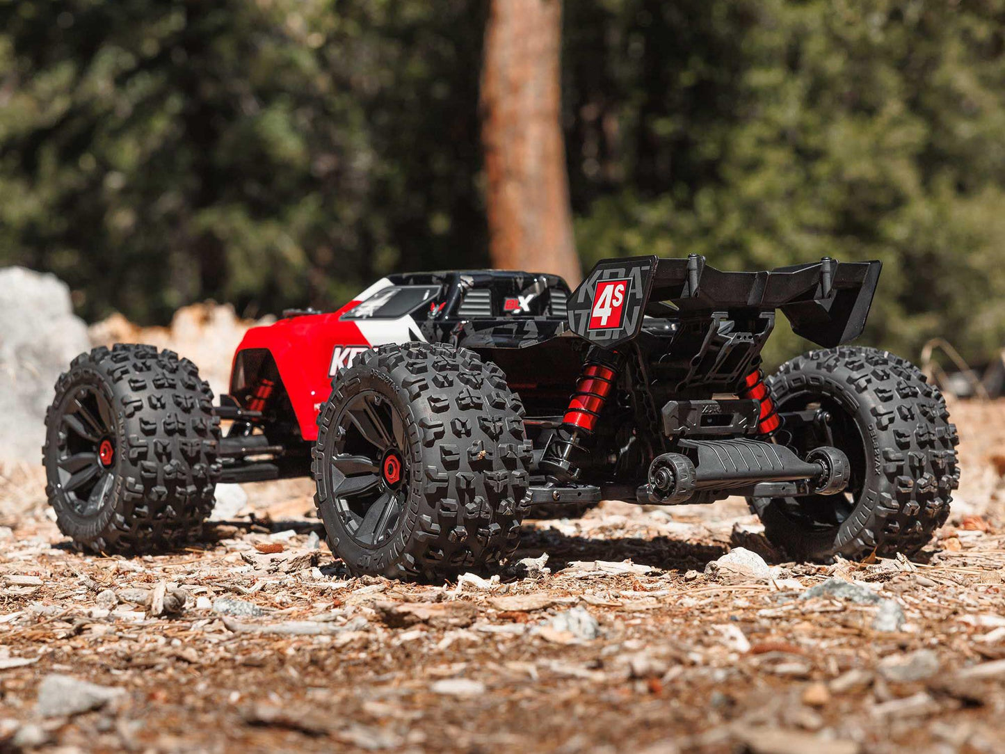 Arrma 1/10 Kraton 4X4 4S V2 BLX Speed Monster Truck RTR - Red C-ARA4408V2T3