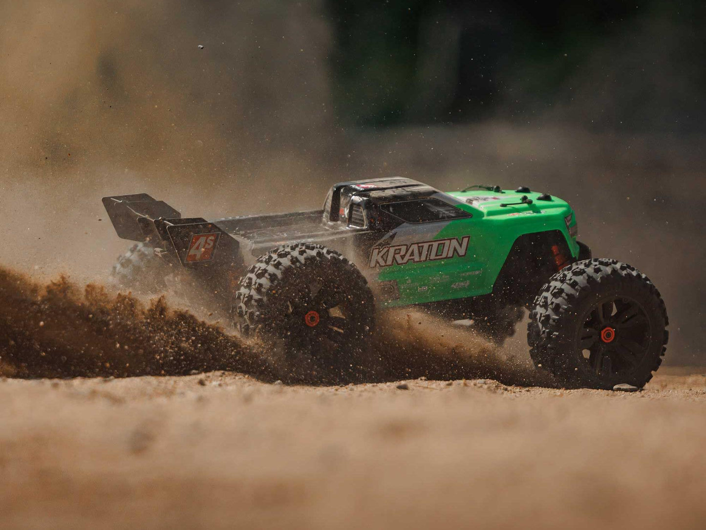 Arrma 1/10 Kraton 4X4 4S V2 BLX Speed Monster Truck RTR - Green C-ARA4408V2T4