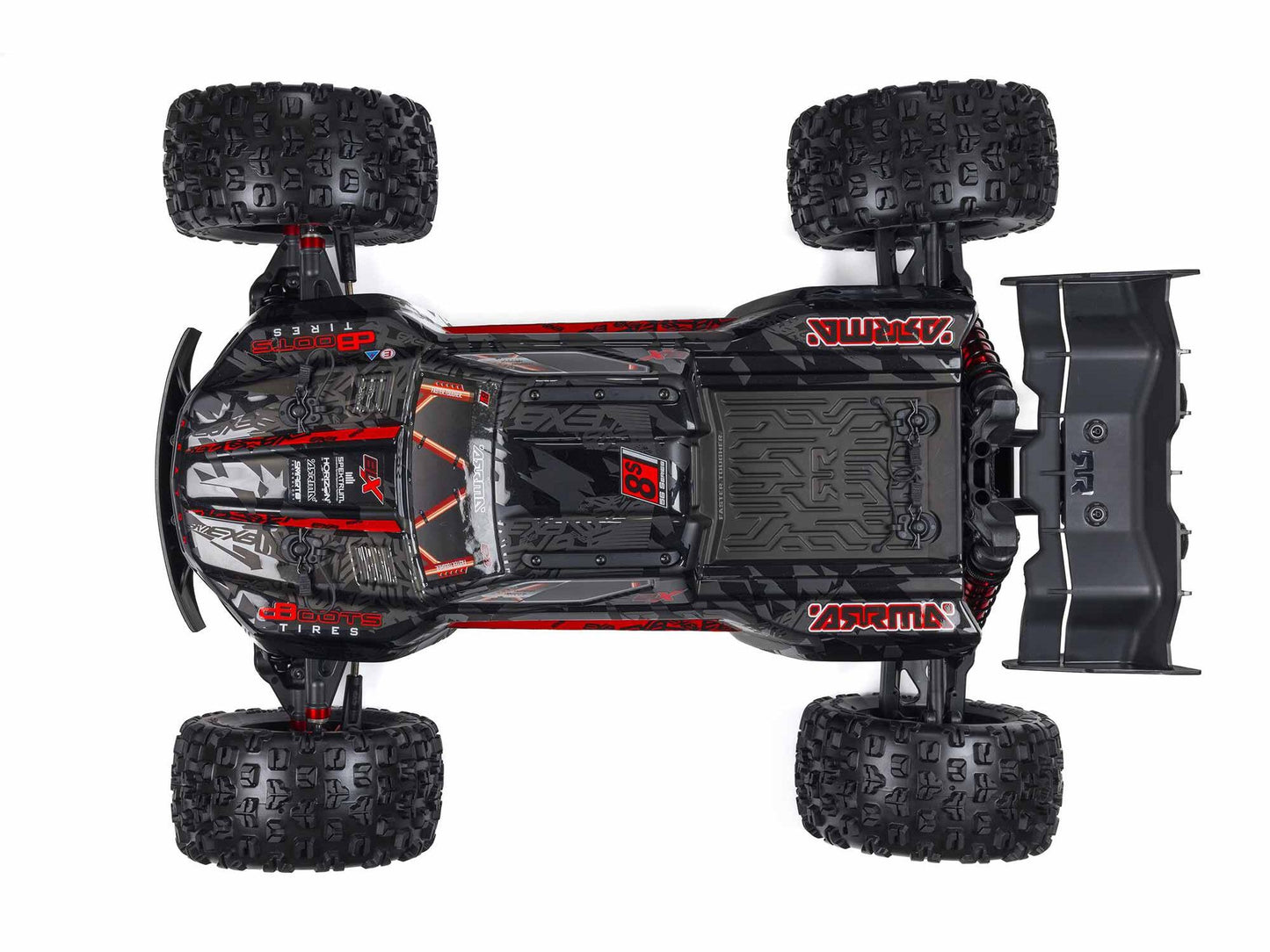 Arrma 1/5 Kraton 4X4 8S BLX EXB Brushless Monster Truck RTR, Black ARA5808V2T1