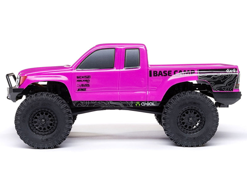 Axial 1/24 SCX24 Base Camp 4WD Rock Crawler RTR with Battery and Charger - Pink C-AXI-1219T3