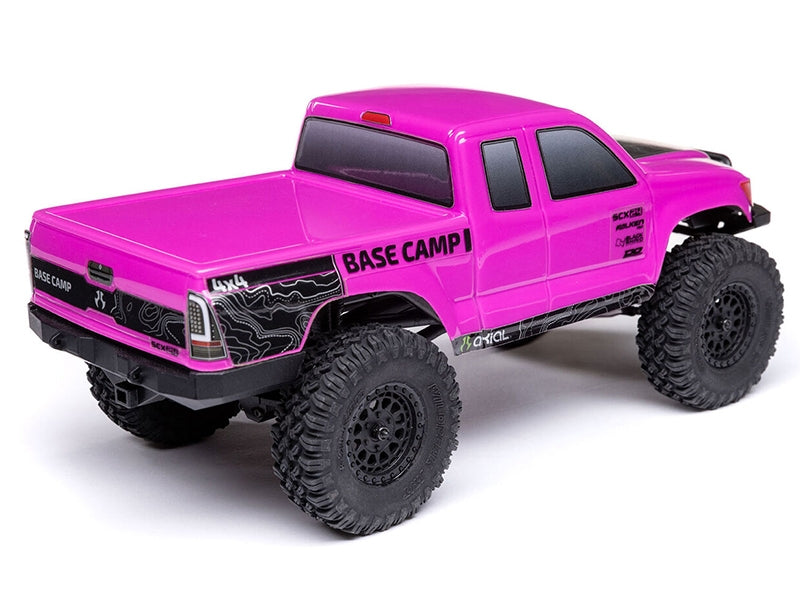 Axial 1/24 SCX24 Base Camp 4WD Rock Crawler RTR with Battery and Charger - Pink C-AXI-1219T3