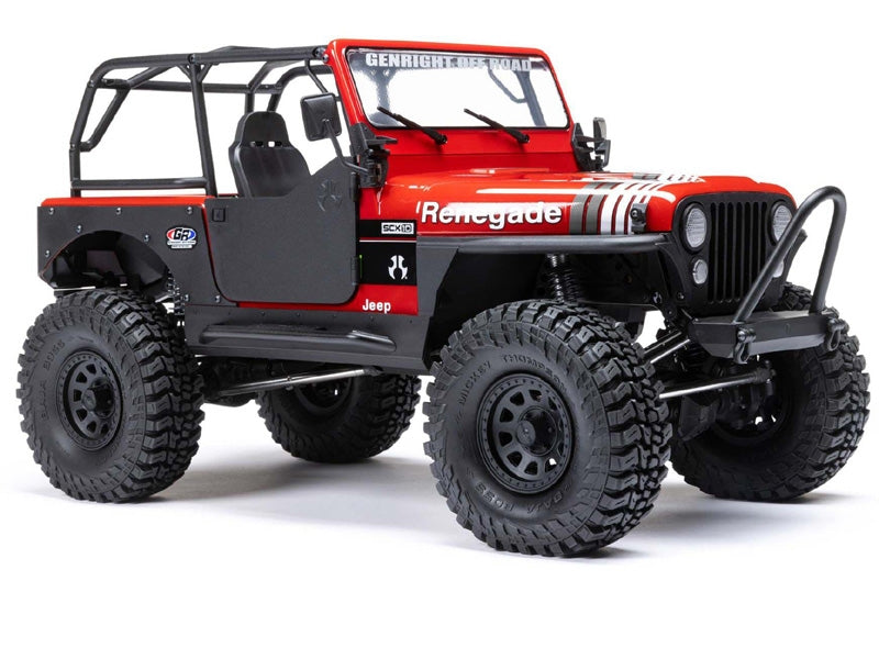 Axial 1/10 SCX10 III Jeep CJ-7 4WD Brushed RTR - Red AXI03008T1