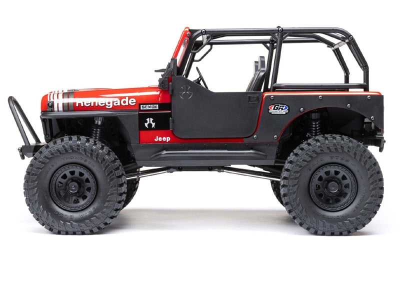 Axial 1/10 SCX10 III Jeep CJ-7 4WD Brushed RTR - Red AXI03008T1