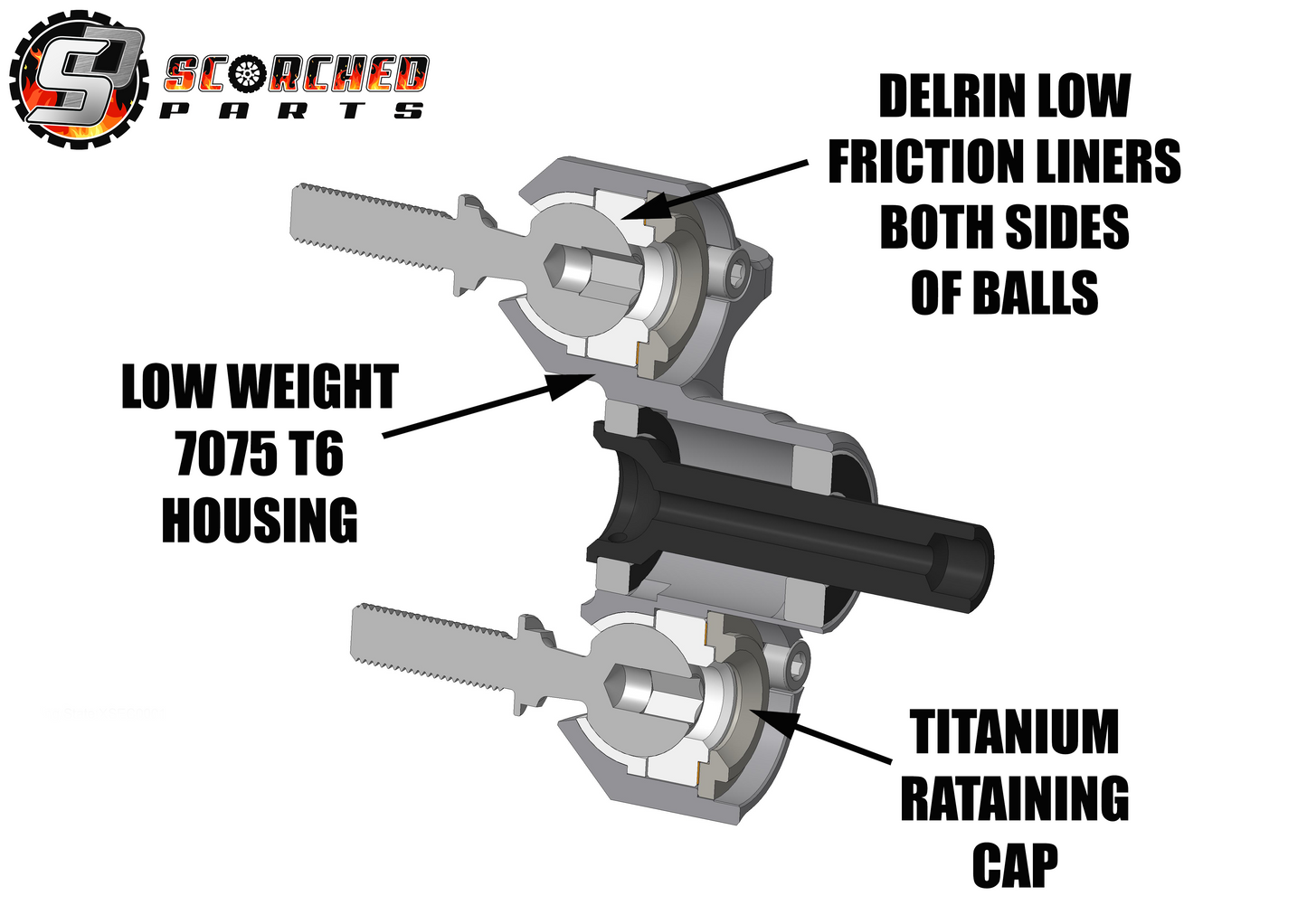 Steering Knuckle set -  for Hobao VTE2 / VS2