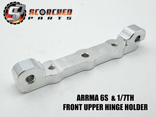 Front Upper Hinge Pin Holder 7075 T6 - for Arrma 6s and 1/7th Range