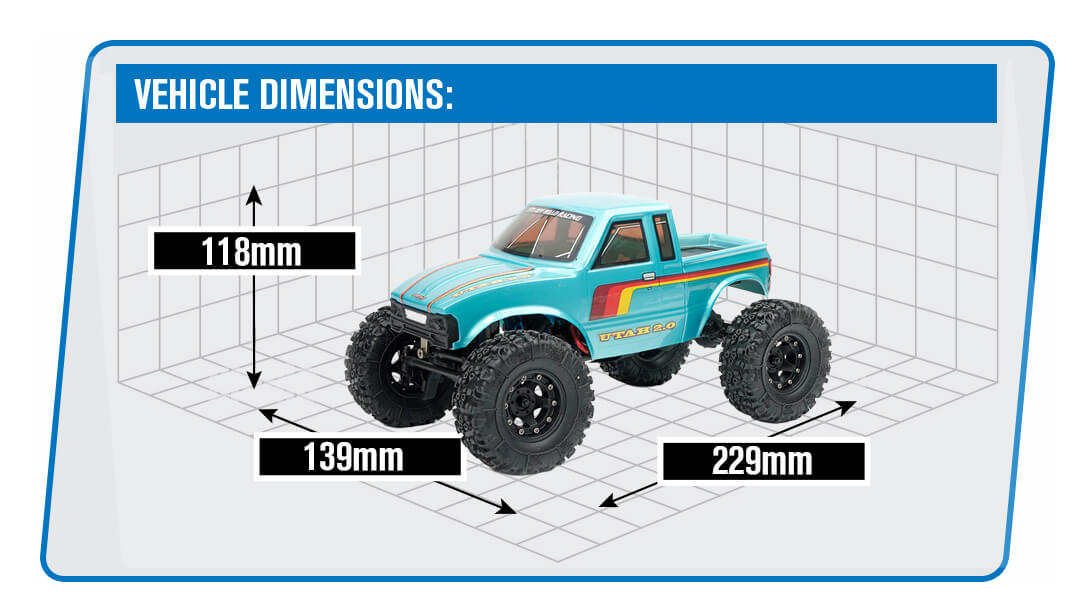 FTX Utah 2.0 1:18 Brushless 2-Speed LCG Crawler Metallic Teal FTX5476MT