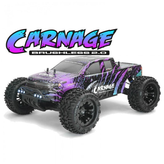 FTX CARNAGE 2.0 1/10 BRUSHLESS TRUCK 4WD RTR WITH LIPO BATTERY & CHARGER FTX5539