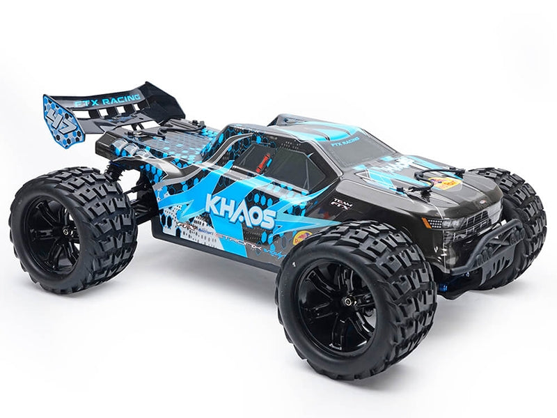 FTX Khaos 1/10 Brushless 4wd Truggy RTR with 3s Lipo and Charger - Blue FTX5564B