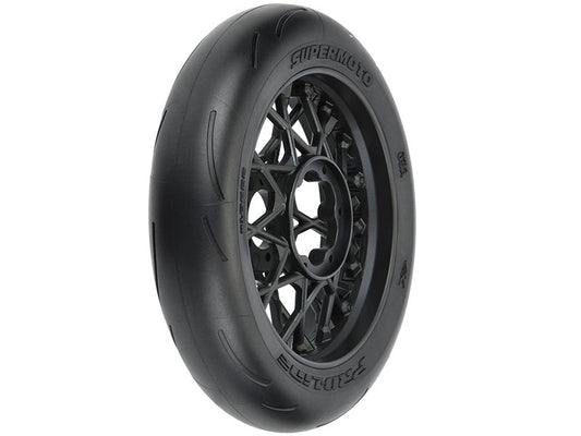 Pro-Line 1/4 Supermoto S3 Motorcycle Front Tire MTD Black (1): PROMOTO-MX G-PRO10222-10