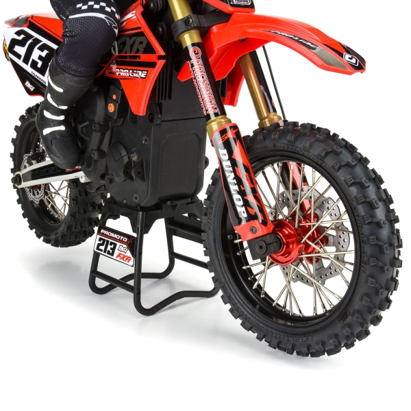 Pro-Line 1/4 Pro-Spec Aluminum V2 Bead Front Wheel Black/Red (1): Promoto-MX PRO283600T2