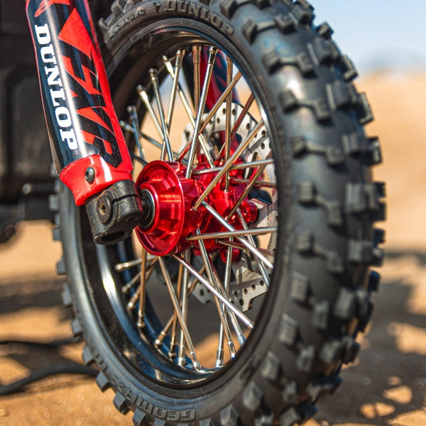 Pro-Line 1/4 Pro-Spec Aluminum V2 Bead Front Wheel Black/Red (1): Promoto-MX PRO283600T2