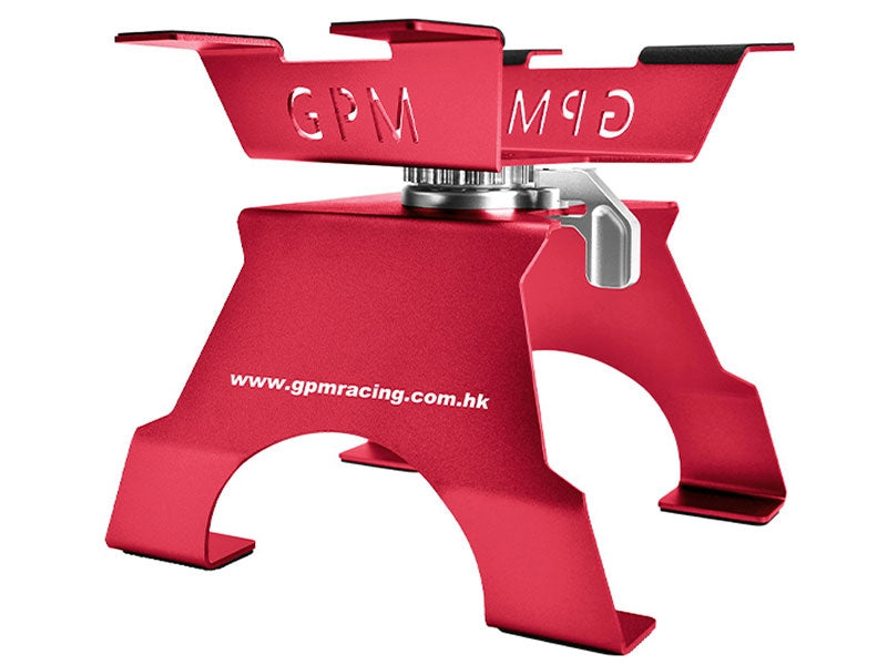 GPM Racing Large Aluminium RC Car/ Truck Stand for 1/10 1/8 1/7 1/6 1/5 (Red) GPM-STAND-V2-R