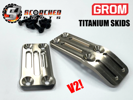 Titanium Skid plates Pair- for Arrma GROM