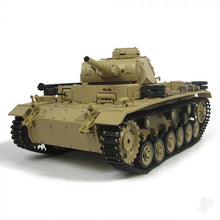 Load image into Gallery viewer, 1:16 GERMAN TAUCH PANZER III (2.4GHZ+SHOOTER+SMOKE+SOUND) HENGLONG (HLG3849-1)