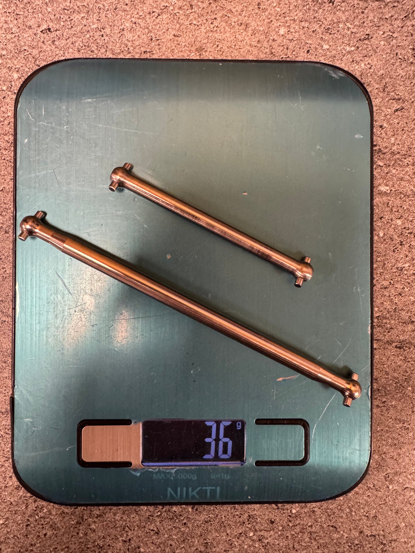 Titanium Centre Drive Shaft Pair - for Hobao 1/8 VTE2-8