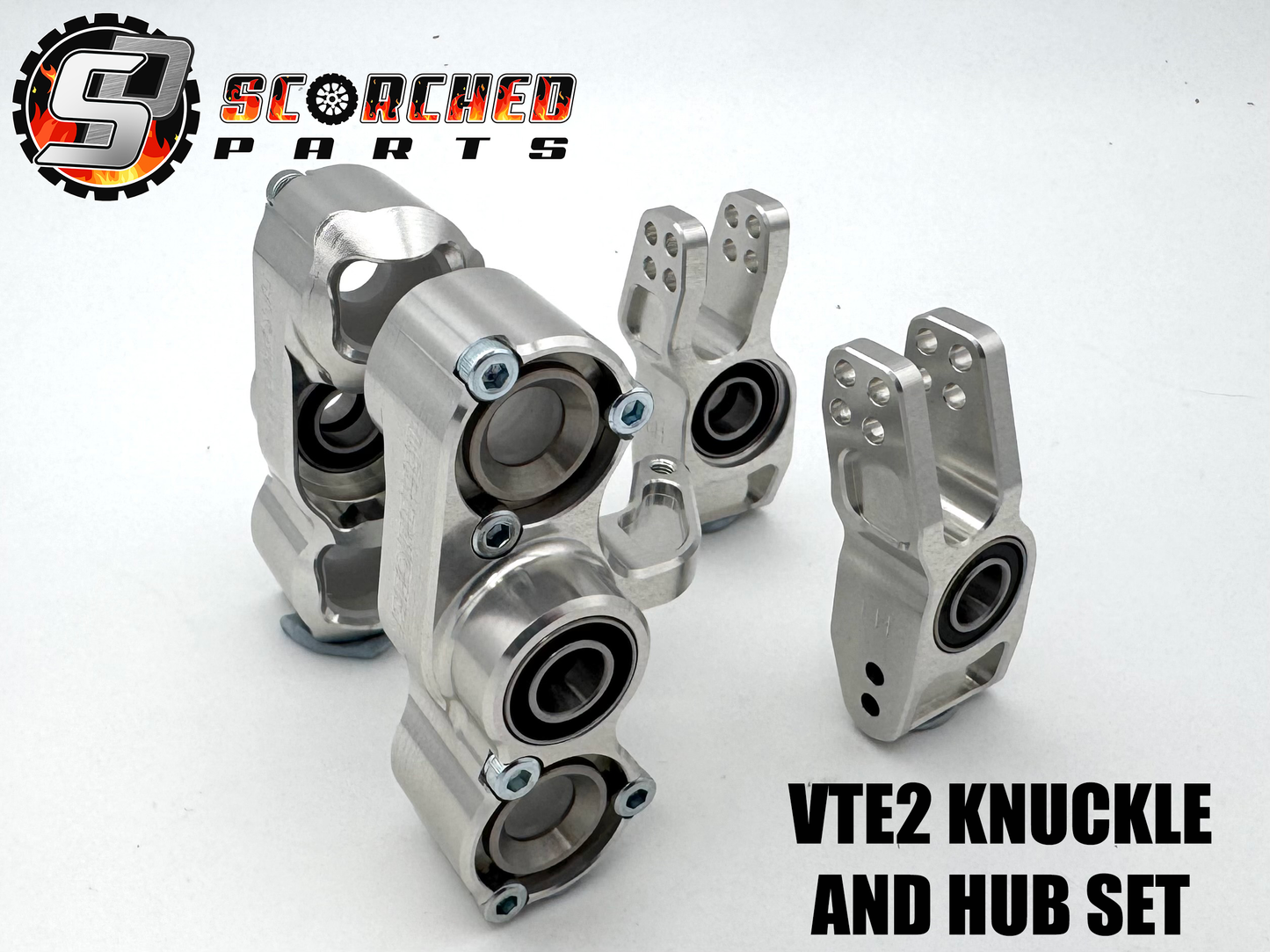 Steering Knuckle & Hubs Upgrade set -  for Hobao VTE2 / VS2