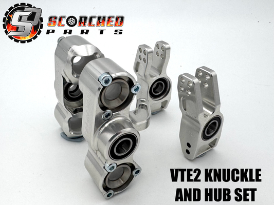 Steering Knuckle & Hubs Upgrade set -  for Hobao VTE2 / VS2