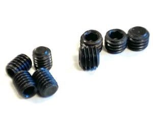 Grub Screw Set. Flat point, M4 and M5 for cups, gears and lockers