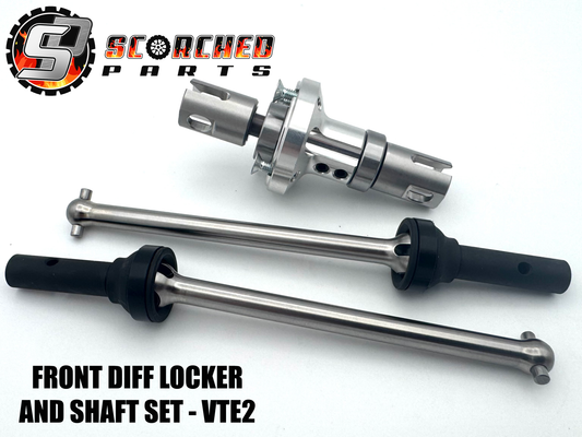 Front Locker and Titanium CVD Axle set -  for Hobao VTE2