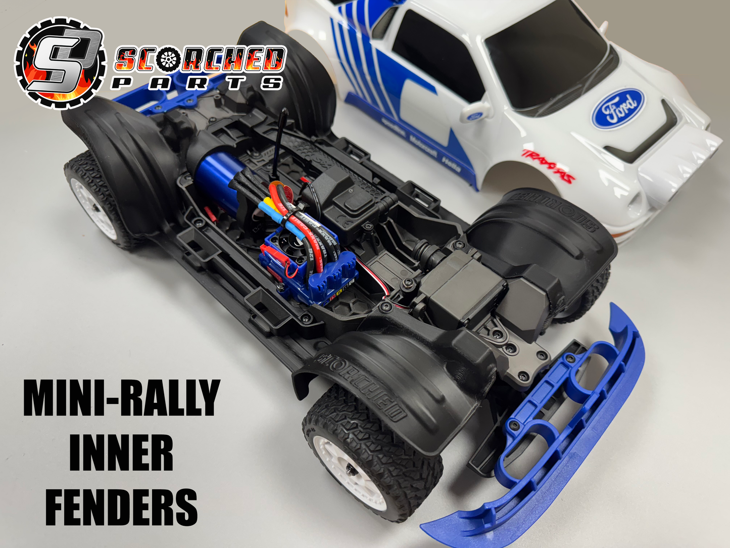 Inner Fender / Mudguards  - Traxxas Mini Rally Ford RS200